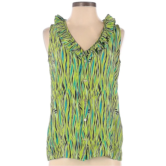 NWOT Lilly Pulitzer's classic Silk Tank Top Size 2 100% silk - Picture 3 of 16